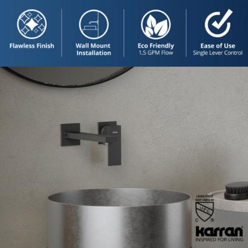 Alberton Solid Brass Gunmetal Grey Bathroom Faucet 4