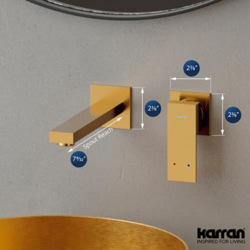 Alberton Solid Brass Gold Bathroom Faucet 3