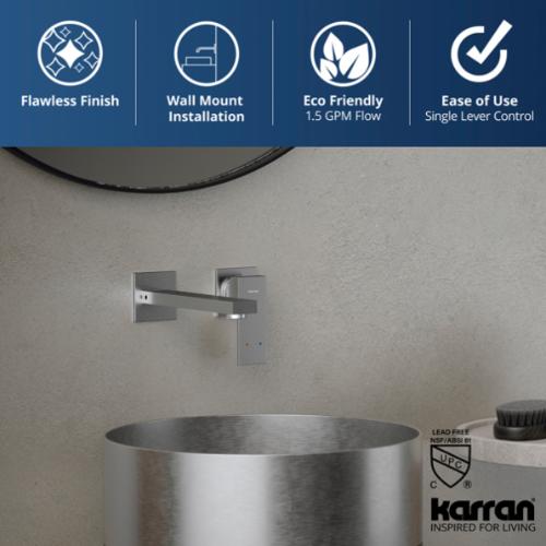 Alberton Solid Brass Stainless Steel Bathroom Faucet 4