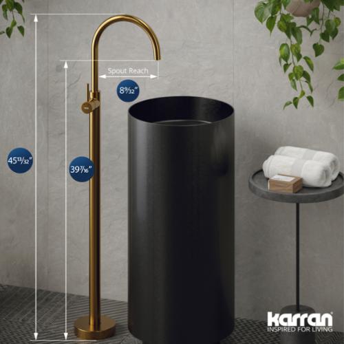 Howick Solid Brass Gold Bathroom Faucet 4