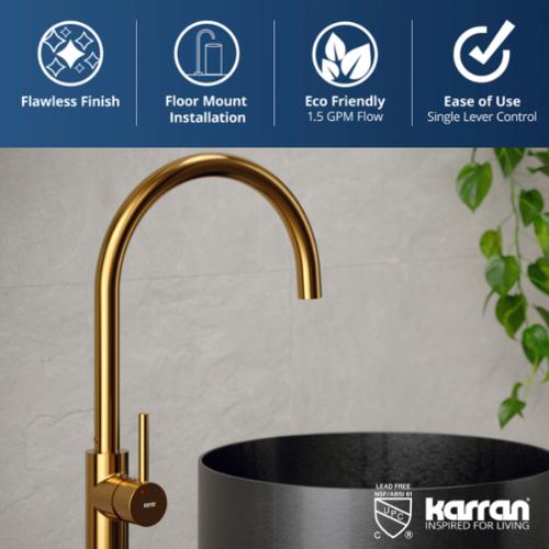 Howick Solid Brass Gold Bathroom Faucet 5