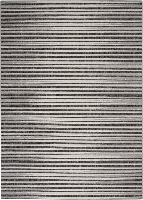 Key Largo Dark Grey KLG01 Polypropylene & Polyester Contemporary Area Rug - 10 Ft Runner