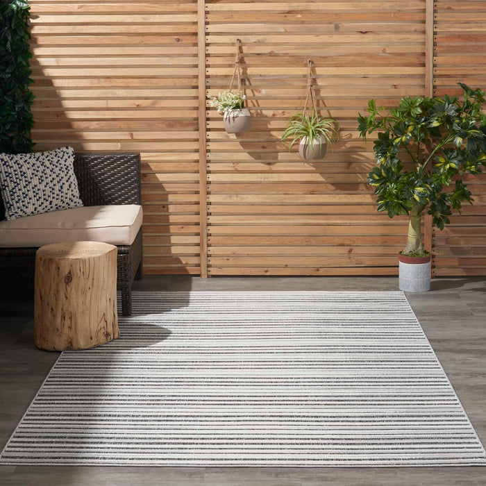Key Largo Dark Grey KLG01 Polypropylene & Polyester Contemporary Area Rug - 10 Ft Runner