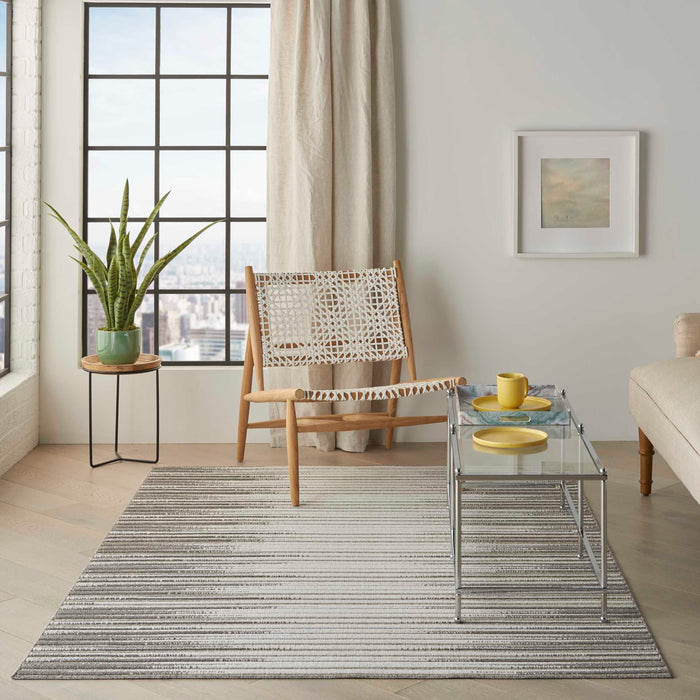 Key Largo Light Grey KLG01 Polypropylene & Polyester Contemporary Area Rug - 8 Ft Runner