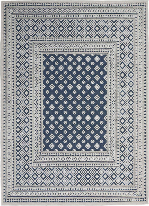 Key Largo Blue KLG02 Polypropylene & Polyester Modern Area Rug - 9 Ft x 12 Ft