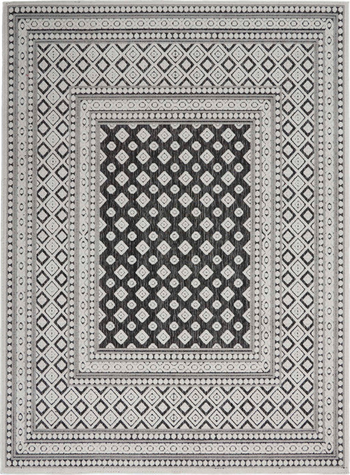 Key Largo Dark Grey KLG02 Polypropylene & Polyester Modern Area Rug - 8 Ft x 10 Ft