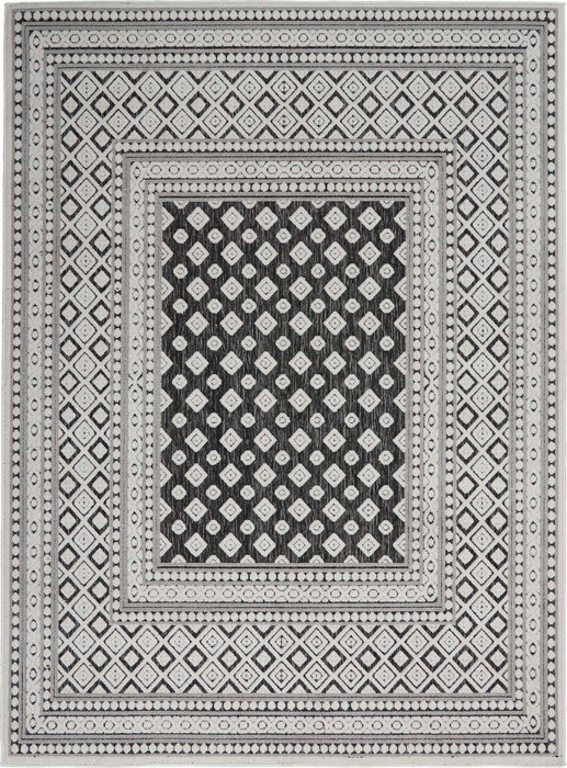 Key Largo Dark Grey KLG02 Polypropylene & Polyester Modern Area Rug - 8 Ft x 10 Ft