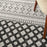 Key Largo Dark Grey KLG02 Polypropylene & Polyester Modern Area Rug - 8 Ft x 10 Ft
