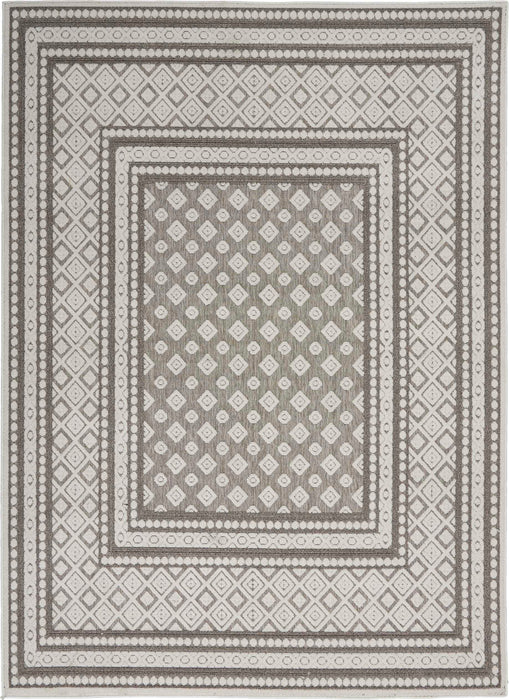 Key Largo Light Grey KLG02 Polypropylene & Polyester Modern Area Rug - 10 Ft Runner