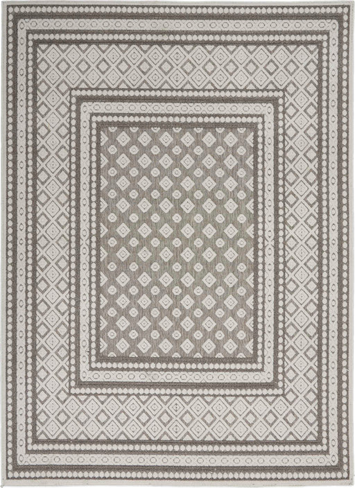 Key Largo Light Grey KLG02 Polypropylene & Polyester Modern Area Rug - 10 Ft Runner