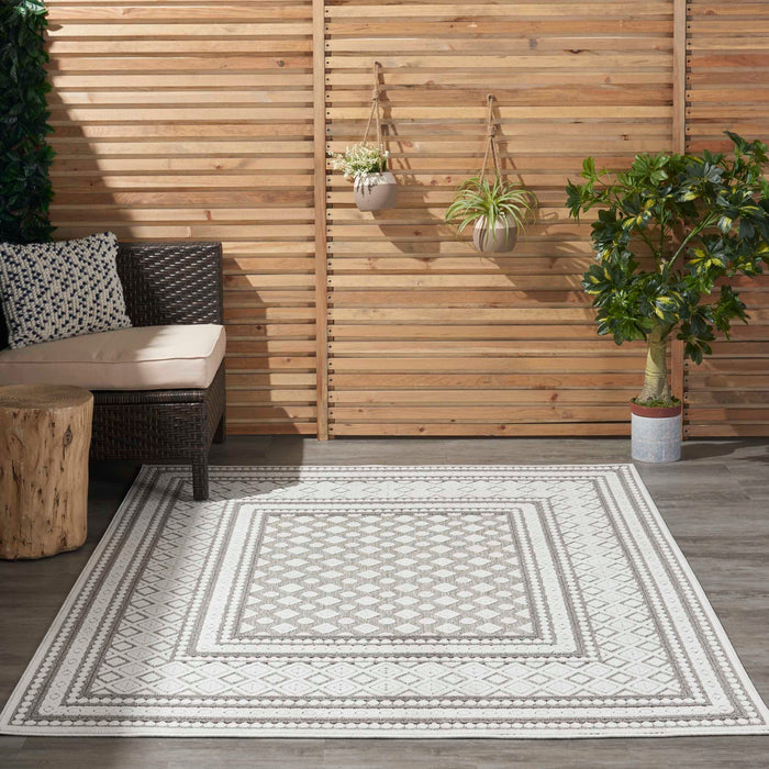 Key Largo Light Grey KLG02 Polypropylene & Polyester Modern Area Rug - 10 Ft Runner