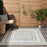 Key Largo Light Grey KLG02 Polypropylene & Polyester Modern Area Rug - 8 Ft x 10 Ft