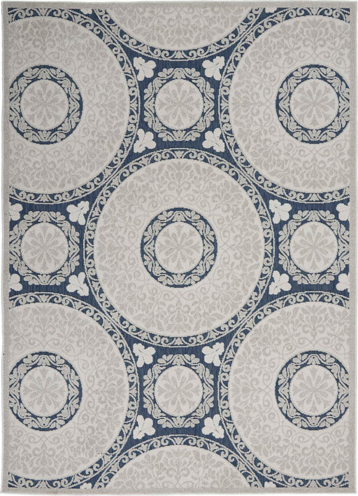 Key Largo Blue KLG03 Polypropylene & Polyester Area Rug - 5 Ft x 7 Ft