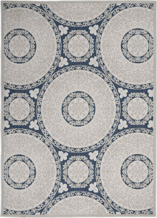 Key Largo Blue KLG03 Polypropylene & Polyester Area Rug - 9 Ft x 12 Ft