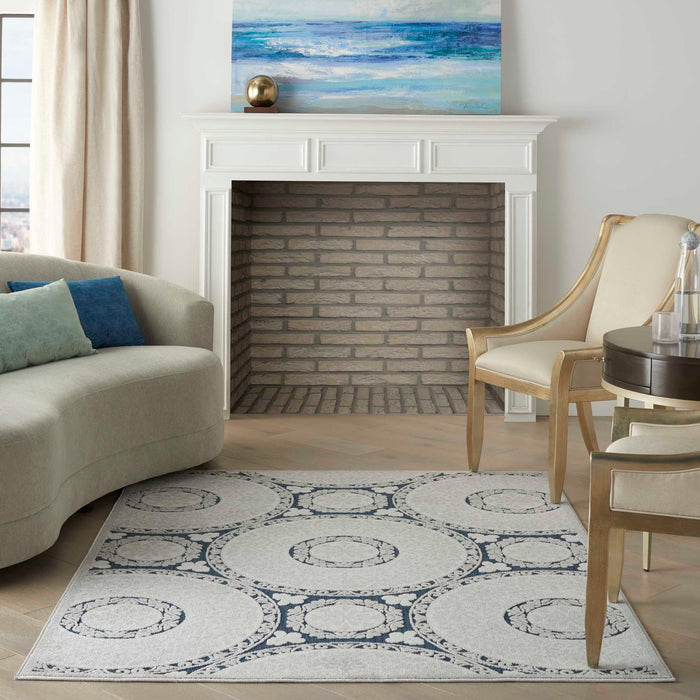 Key Largo Blue KLG03 Polypropylene & Polyester Area Rug - 10 Ft Runner