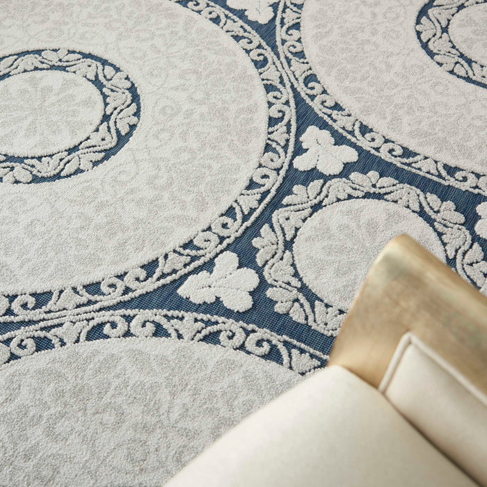Key Largo Blue KLG03 Polypropylene & Polyester Area Rug - 10 Ft Runner