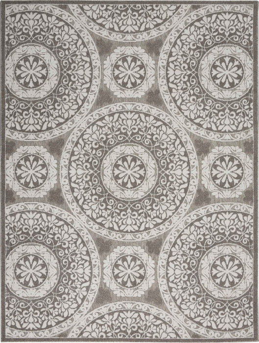 Key Largo Taupe KLG03 Polypropylene & Polyester Contemporary Area Rug - 9 Ft x 12 Ft