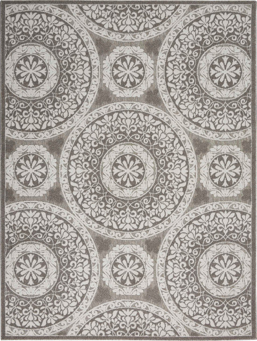 Key Largo Taupe KLG03 Polypropylene & Polyester Contemporary Area Rug - 4 Ft x 6 Ft