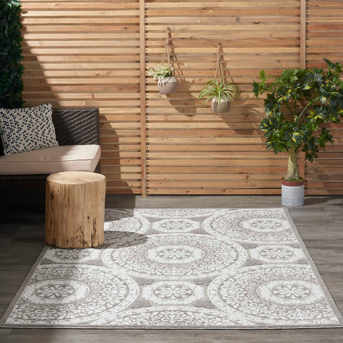 Key Largo Taupe KLG03 Polypropylene & Polyester Contemporary Area Rug - 4 Ft x 6 Ft