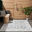 Key Largo Dark Grey KLG04 Polypropylene & Polyester Persian Area Rug - 8 Ft Runner