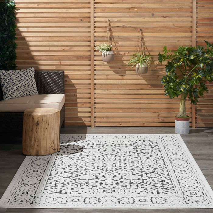Key Largo Dark Grey KLG04 Polypropylene & Polyester Persian Area Rug - 8 Ft Runner
