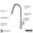 Standerton Solid Brass Chrome Kitchen Faucet 3
