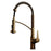 Scottsdale Solid Brass Brushed Copper Kitchen Faucet 1