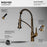Scottsdale Solid Brass Brushed Copper Kitchen Faucet 3