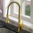 Scottsdale Solid Brass Brushed Gold Kitchen Faucet 2