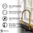 Scottsdale Solid Brass Brushed Gold Kitchen Faucet 4