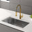 Scottsdale Solid Brass Gold Kitchen Faucet 2