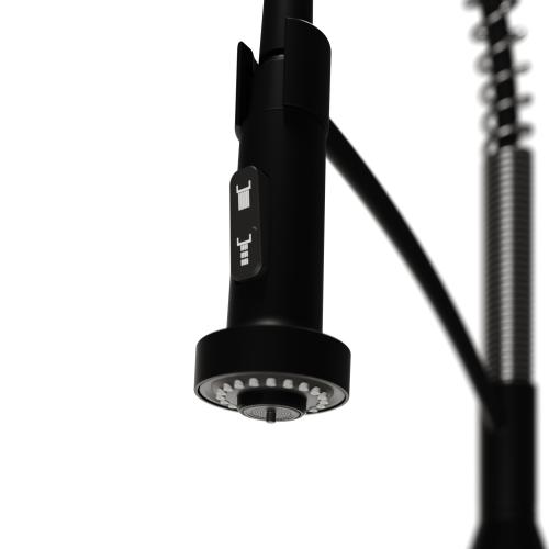 Scottsdale Solid Brass Matte Black and Spot Free Gunmetal Grey Kitchen Faucet 6