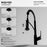 Scottsdale Solid Brass Matte Black Kitchen Faucet 4