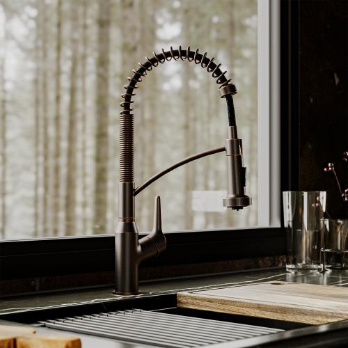 Scottsdale Solid Brass Oil Rubbed Bronze Kitchen Faucet 2