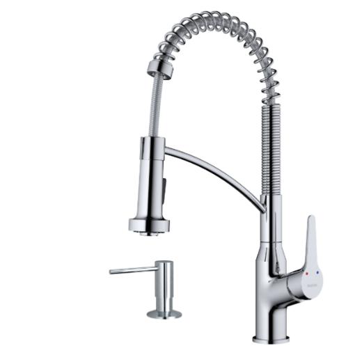 Scottsdale Solid Brass Chrome Kitchen Faucet 1
