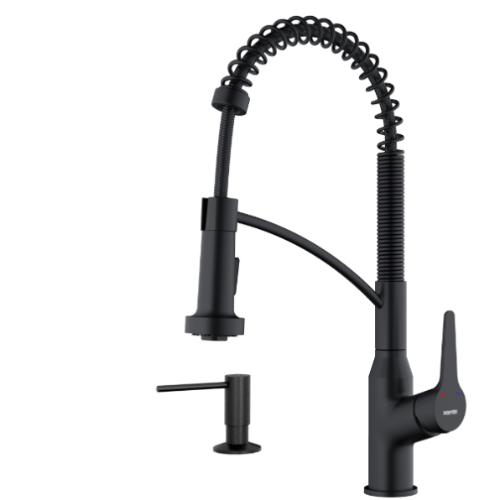 Scottsdale Solid Brass Matte Black Kitchen Faucet 1