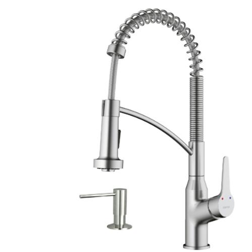 Scottsdale Solid Brass Stainless Steel Kitchen Faucet 1