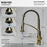 Scottsdale Solid Brass Spot Free Brushed Gold Kitchen Faucet 5