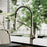 Scottsdale Solid Brass Spot Free Champagne Bronze Kitchen Faucet 2