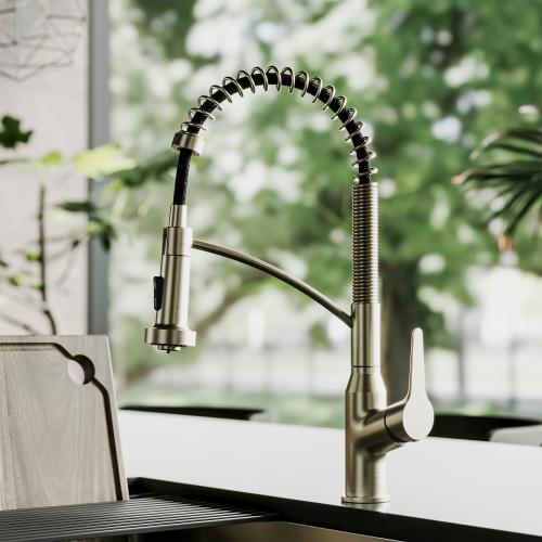 Scottsdale Solid Brass Spot Free Champagne Bronze Kitchen Faucet 2