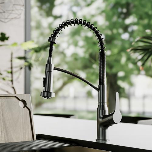 Scottsdale Solid Brass Spot Free Gunmetal Grey Kitchen Faucet 2
