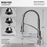 Scottsdale Solid Brass Spot Free Stainless Steel Kitchen Faucet 5