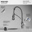 Scottsdale Solid Brass Stainless Steel Kitchen Faucet 3