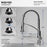 Scottsdale Solid Brass Stainless Steel Kitchen Faucet 5