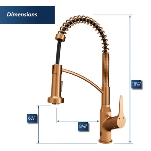 Alston Solid Brass Brushed Copper Kitchen Faucet 3