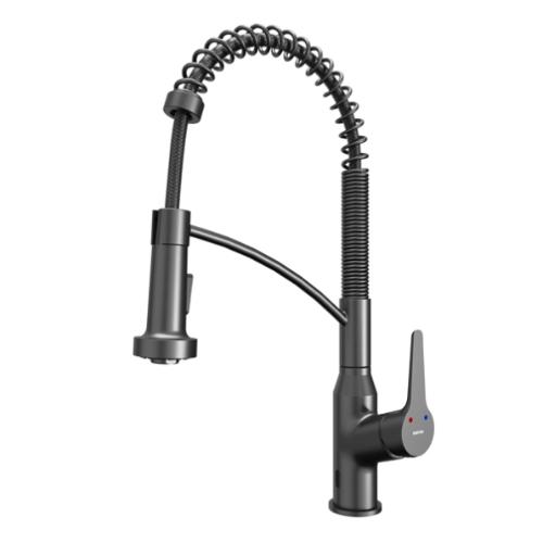 Alston Solid Brass Gunmetal Grey Kitchen Faucet 1