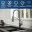 Alston Solid Brass Gunmetal Grey Kitchen Faucet 2