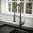 Alston Solid Brass Gunmetal Grey Kitchen Faucet 7