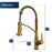 Alston Solid Brass Gold Kitchen Faucet 3