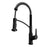 Alston Solid Brass Matte Black Kitchen Faucet 1